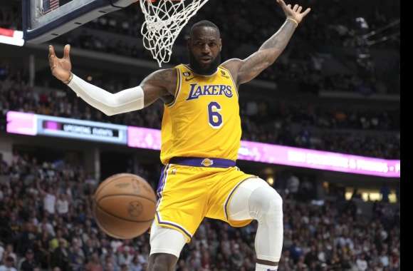 Los Angeles Lakers - Dynamic Basketball Action Shot