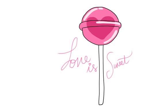 Love heart Lollipop