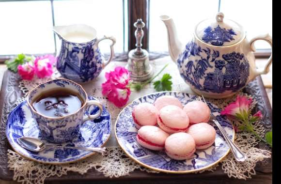 Macaron Teapot Tea Photography Still Life