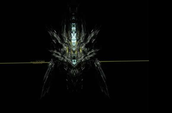 Machine Technology CGI Texture Pattern Shapes Colors Abstract Dark Wallpaper
