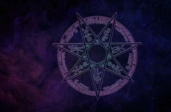 Magic Circle Pentagram in space