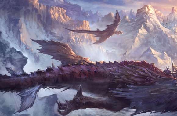 Majestic Dragon Flight - Fantasy