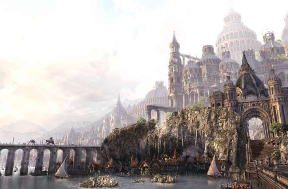 Majestic Fantasy City -