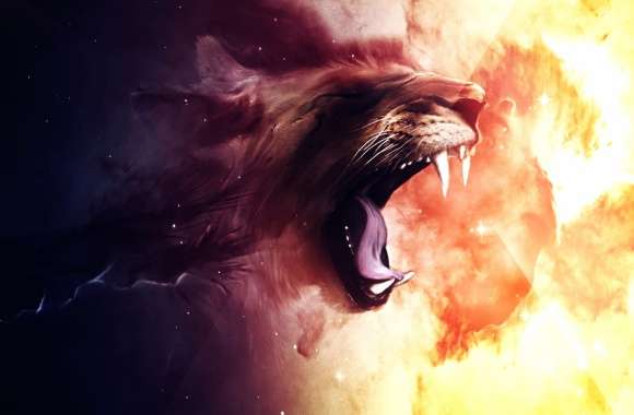 Majestic Lion Face - Artistic wallpapers hd quality