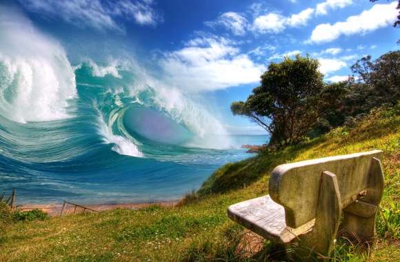 Majestic Ocean Waves An of Earth Photography Manipulation