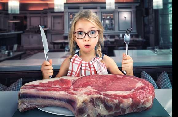 Meat Child Humor Photography Manipulation