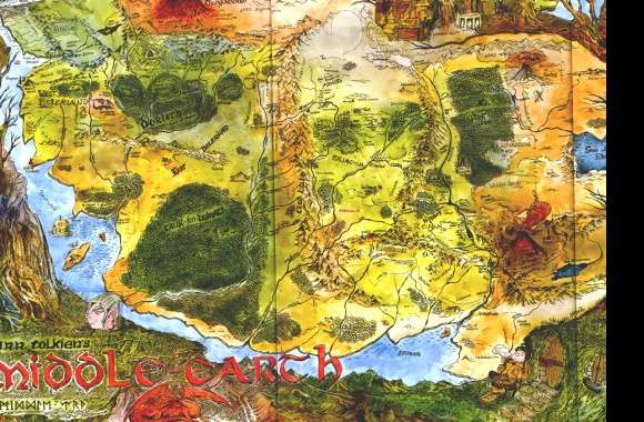 Middle Earth Map - Fantasy