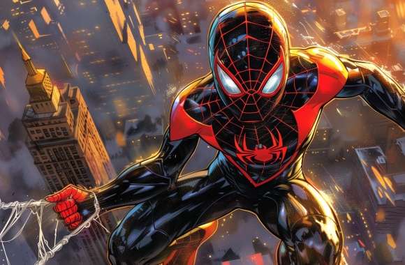 Miles Morales Spider-Man HD Comic Wallpaper