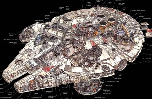 Millennium Falcon Schematic wallpapers hd quality