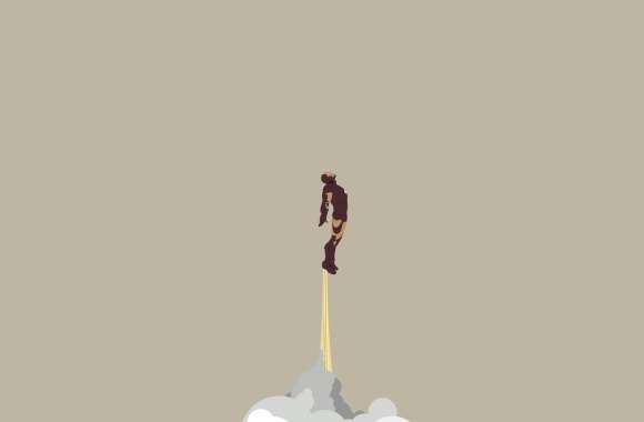 Minimalist Comic Style Iron Man