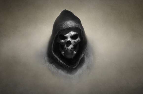 Minimalist Hood Dark Skull