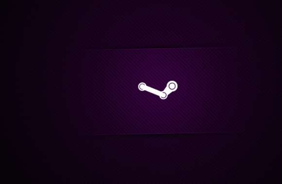 Minimalist Steam Logo HD Desktop Wallpaper