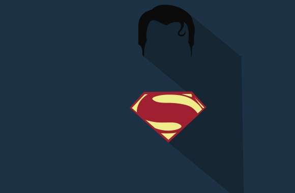 Minimalist Superman Logo - wallpapers hd quality