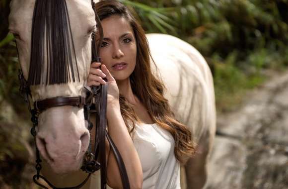 Model with Horse -