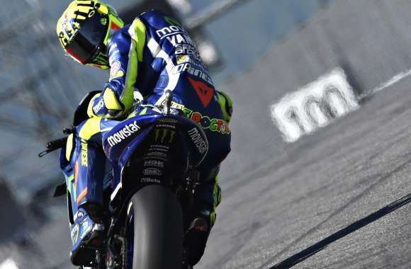 MotoGP Racer in Action -