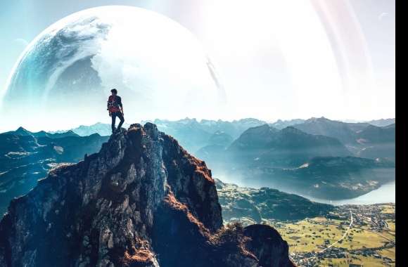 Mountain Planet Landscape Photography Manipulation