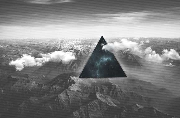 Mountain Triangle Polyscape HD Glitch Wallpaper wallpapers hd quality