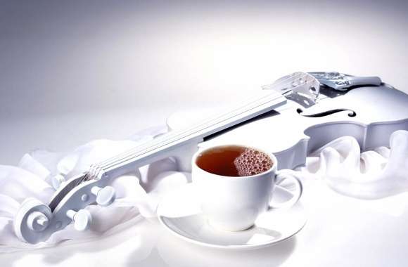 Music Violin Mug Tea Coffee Photography Still Life