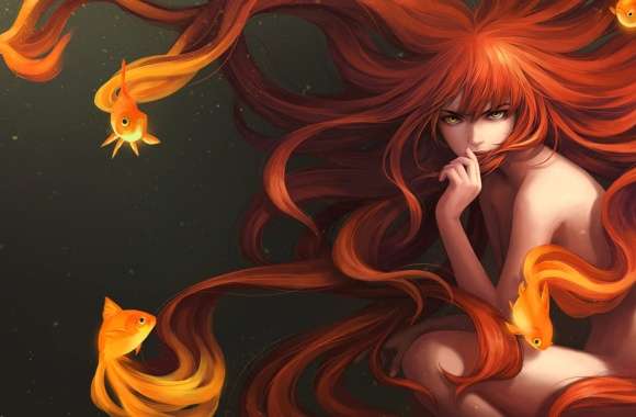 Mystic Flame Lady - Fantasy