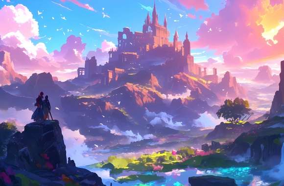 Mystical Fantasy Castle - Anime Landscape