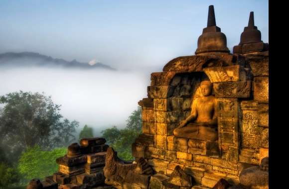 Mystical Sunrise at Borobudur -