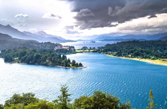 Nahuel Huapi Lake Panorama - wallpapers hd quality