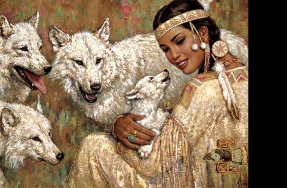 Native American Spirit Wolves