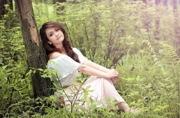 Nature Serenity - Asian Woman