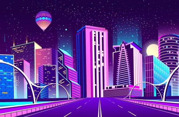 Neon Cityscape -