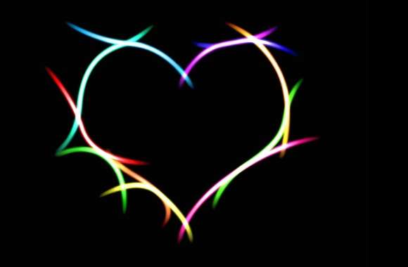 Neon Heart wallpapers hd quality