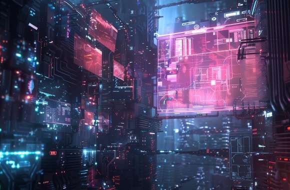 Neon Megacity Pulse wallpapers hd quality