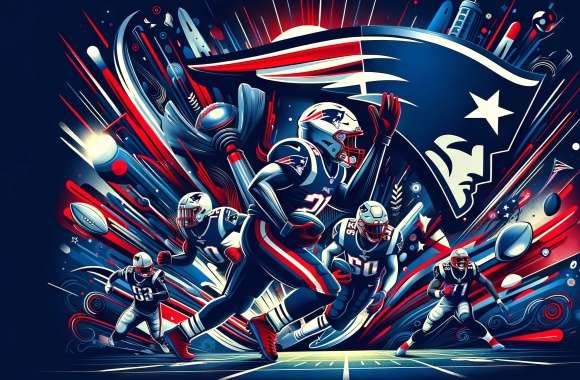 New England Patriots NFL Art Football Wallpaper