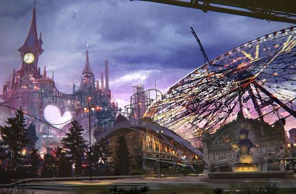 NieR Automata Fantasy Amusement Park wallpapers hd quality