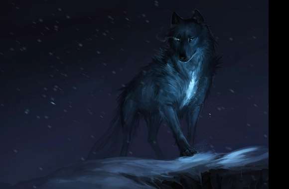 Night Fantasy Wolf -