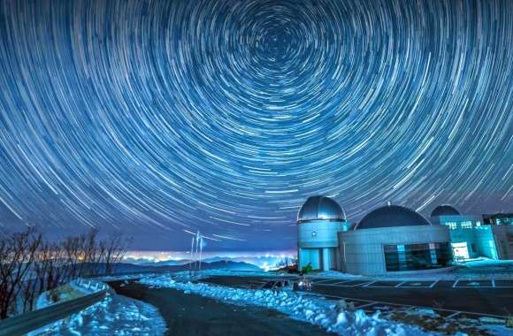 Observatory Star Trail Sky Photography Night