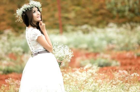 Peaceful Reflection Woman in Nature