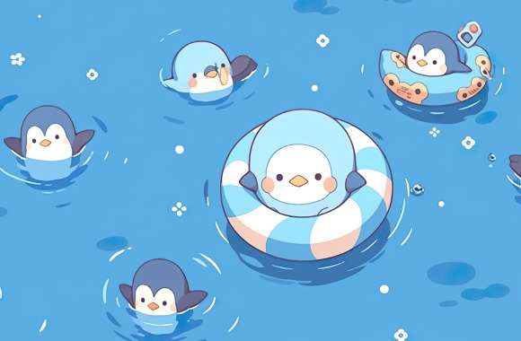 Penguin Kawaii Wallpaper