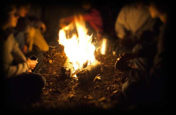 People Campfire Fire Photography Camping