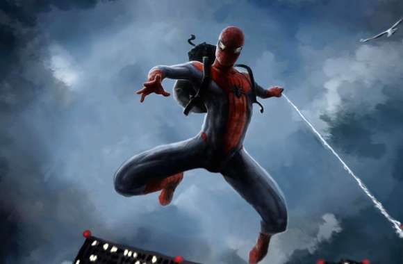 Peter Parker as Spider Man HD Comic Wallpaper