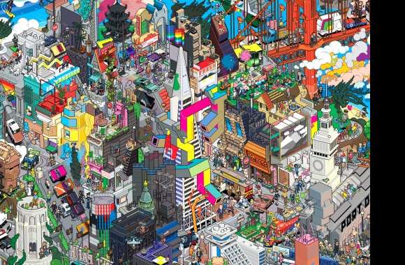 Pixel Art Cityscape – San Francisco