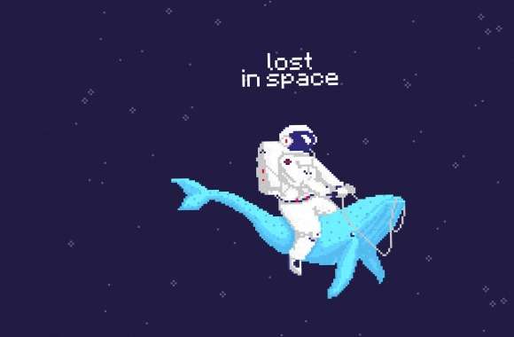 Pixel Art Sci Fi Astronaut