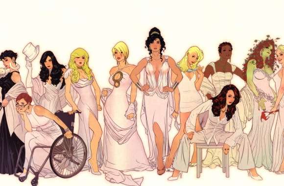 Poison Ivy Harleen Quinzel Dinah Lance Cassandra Sandsmark Selina Kyle Oracle (DC Comics) Barbara Gordon Diana Of Themyscira Zatanna Diana Prince Comic DC Comics