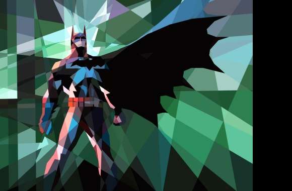 Polygon Facets Comic Batman