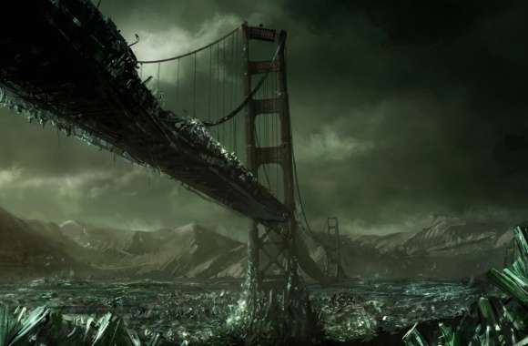 Post-Apocalyptic Crystal Bridge C&C 3 wallpapers hd quality