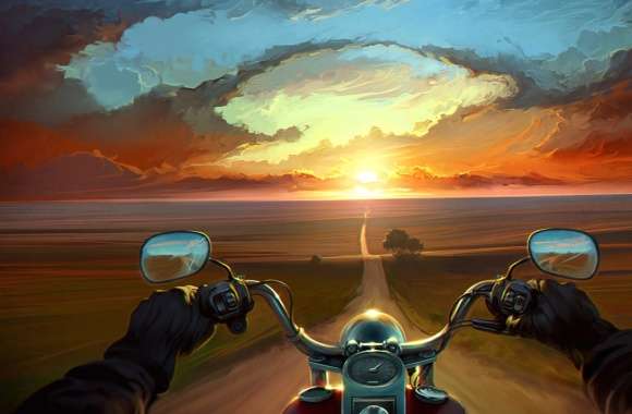 Psychedelic Sunset Ride -