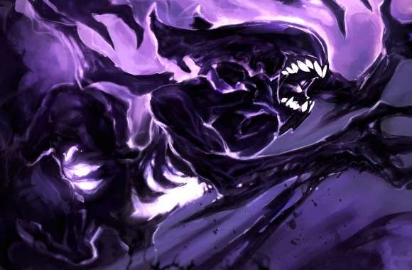 Purple Creature Dark Bane (DotA 2) Video Game DotA 2