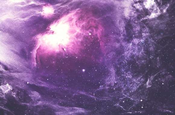 Purple Sci-Fi Nebula - wallpapers hd quality
