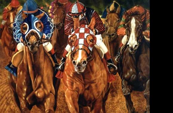 Racing Horse Racing Sports Wallpaper