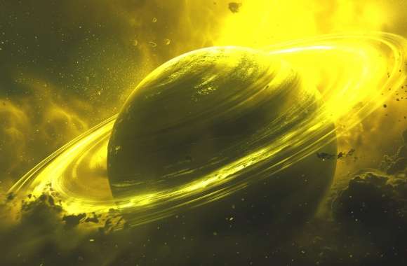 Radiant Gas Giant Sci-Fi Planet wallpapers hd quality