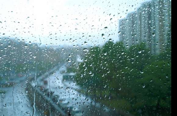 Raindrop Bliss A HD Window View wallpapers hd quality